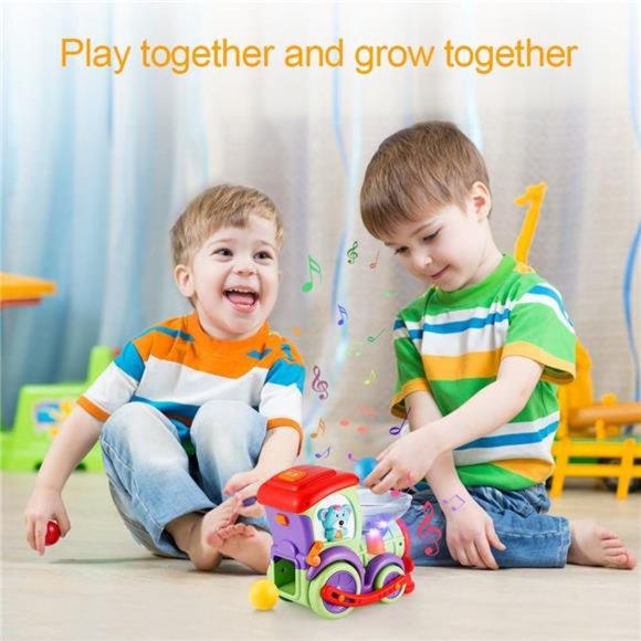 Toddler Train Toys Age 1-2 - Baby Car Toys 18 Months+ with Drop Balls - Picture 5 of 7